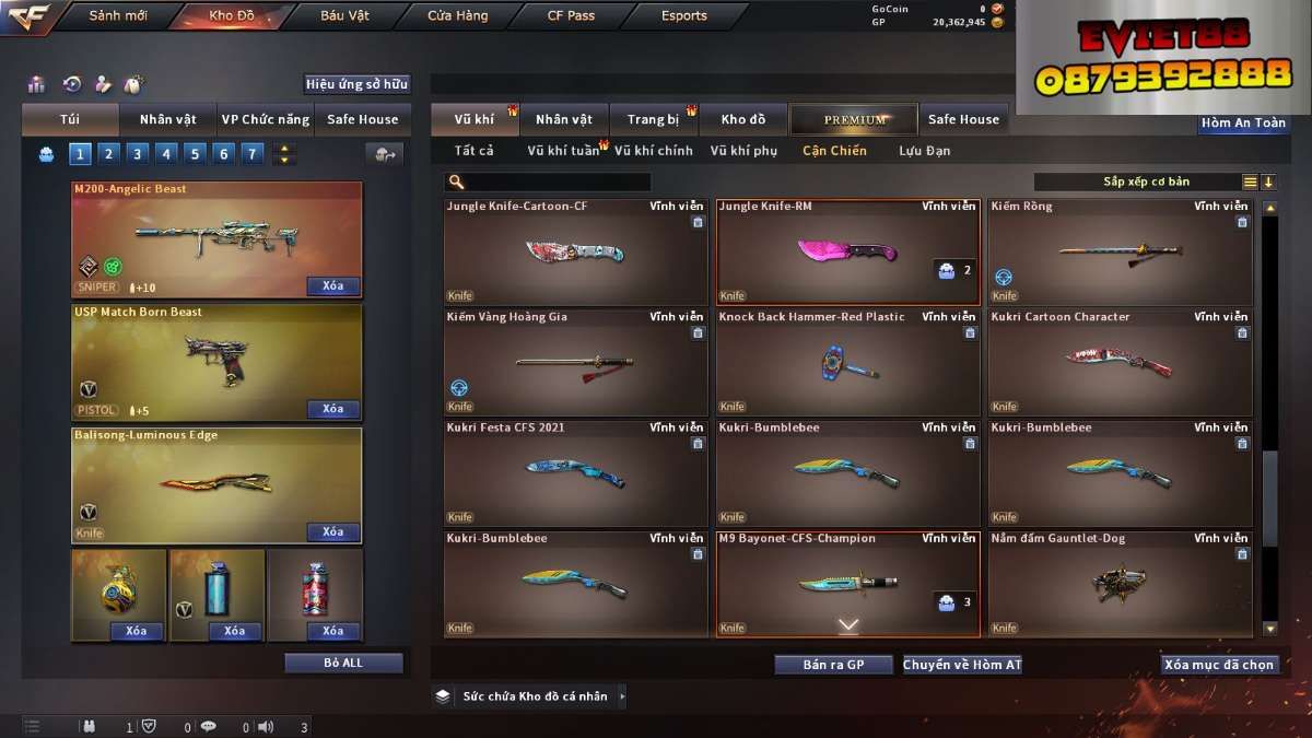 shop acc cf uy tin gia re